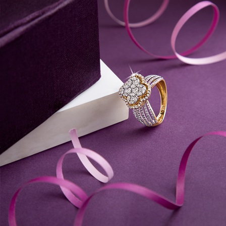 Certified diamond party ring