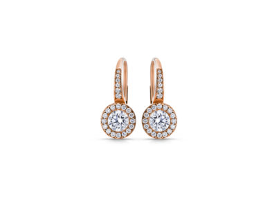 Narenkumar Jewellers Rose Gold Diamond Earrings